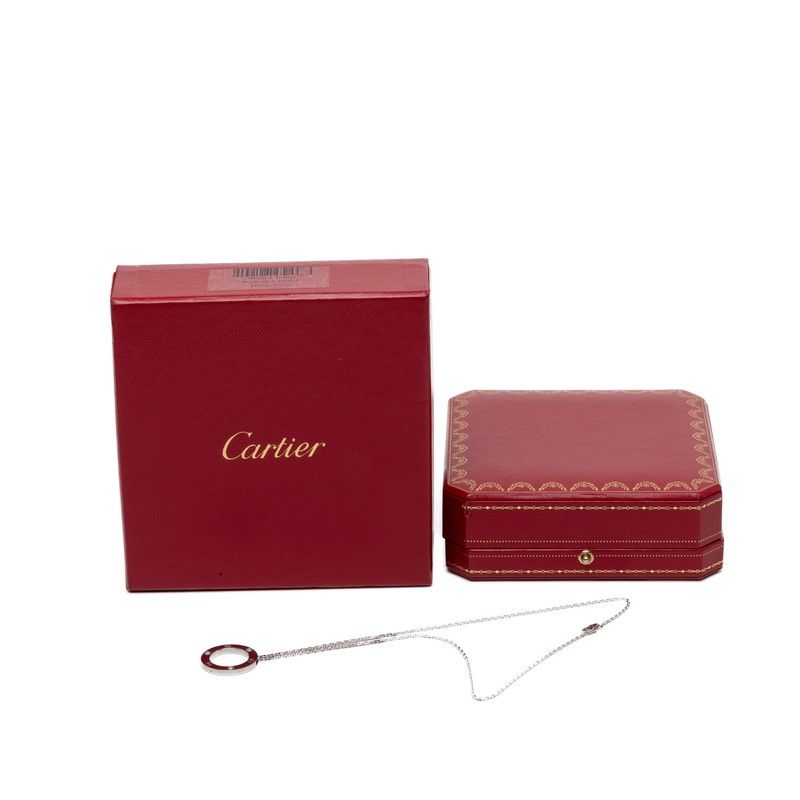 Cartier Necklace 3P B7014600 K18Wg 750 228-77046