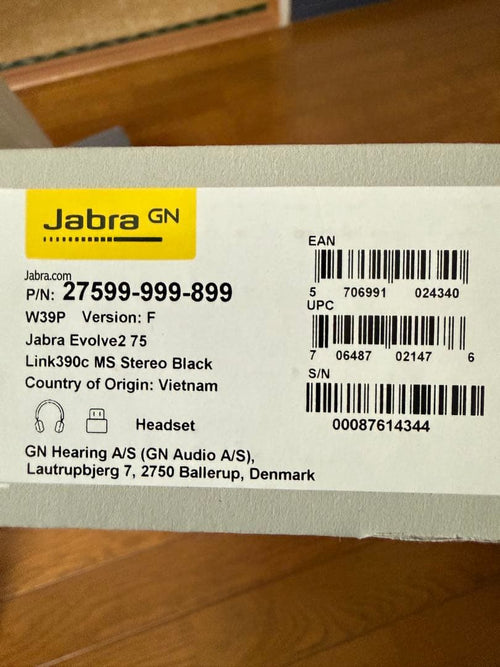 Jabra Wireless Headsets Evolve2 75