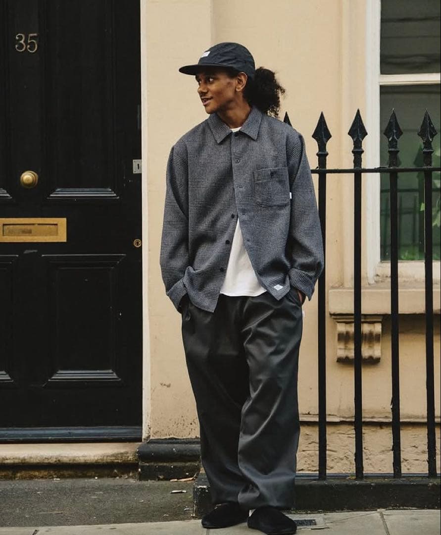 Wtaps Others Crumb Ls Poly. Tweed. Textile Grey