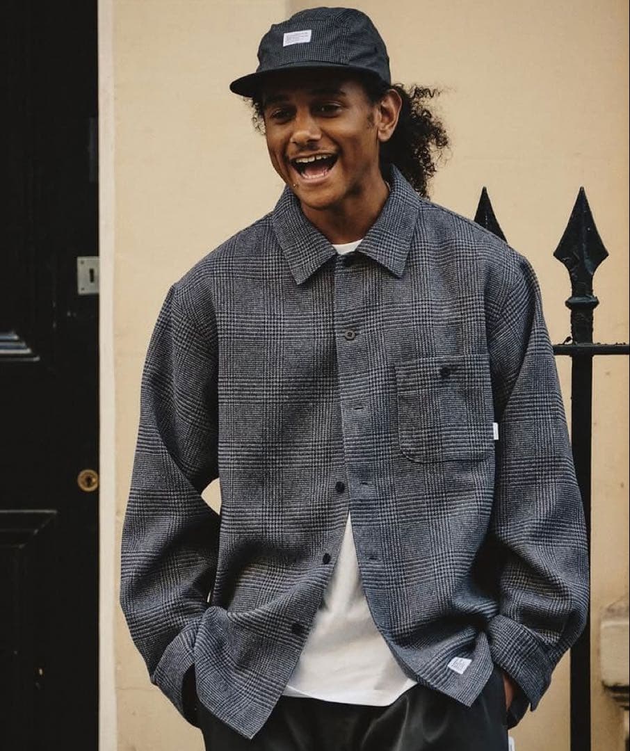 Wtaps Others Crumb Ls Poly. Tweed. Textile Grey