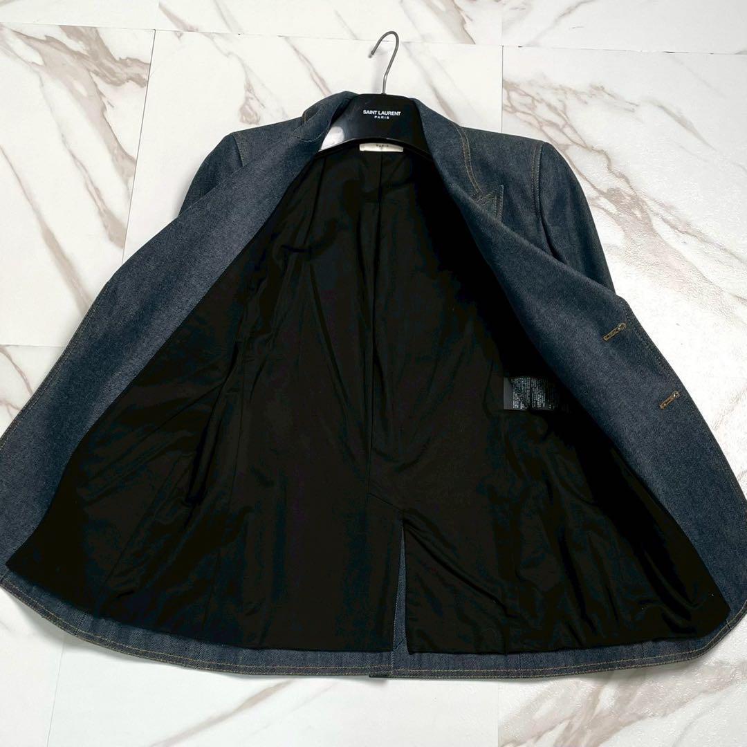 Saint Laurent Denim Jackets Coveralls Paris 22Ss Jacket