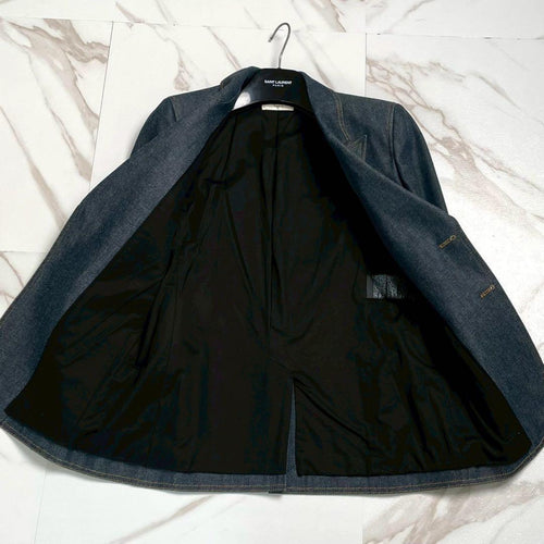 Saint Laurent Denim Jackets Coveralls Paris 22Ss Jacket