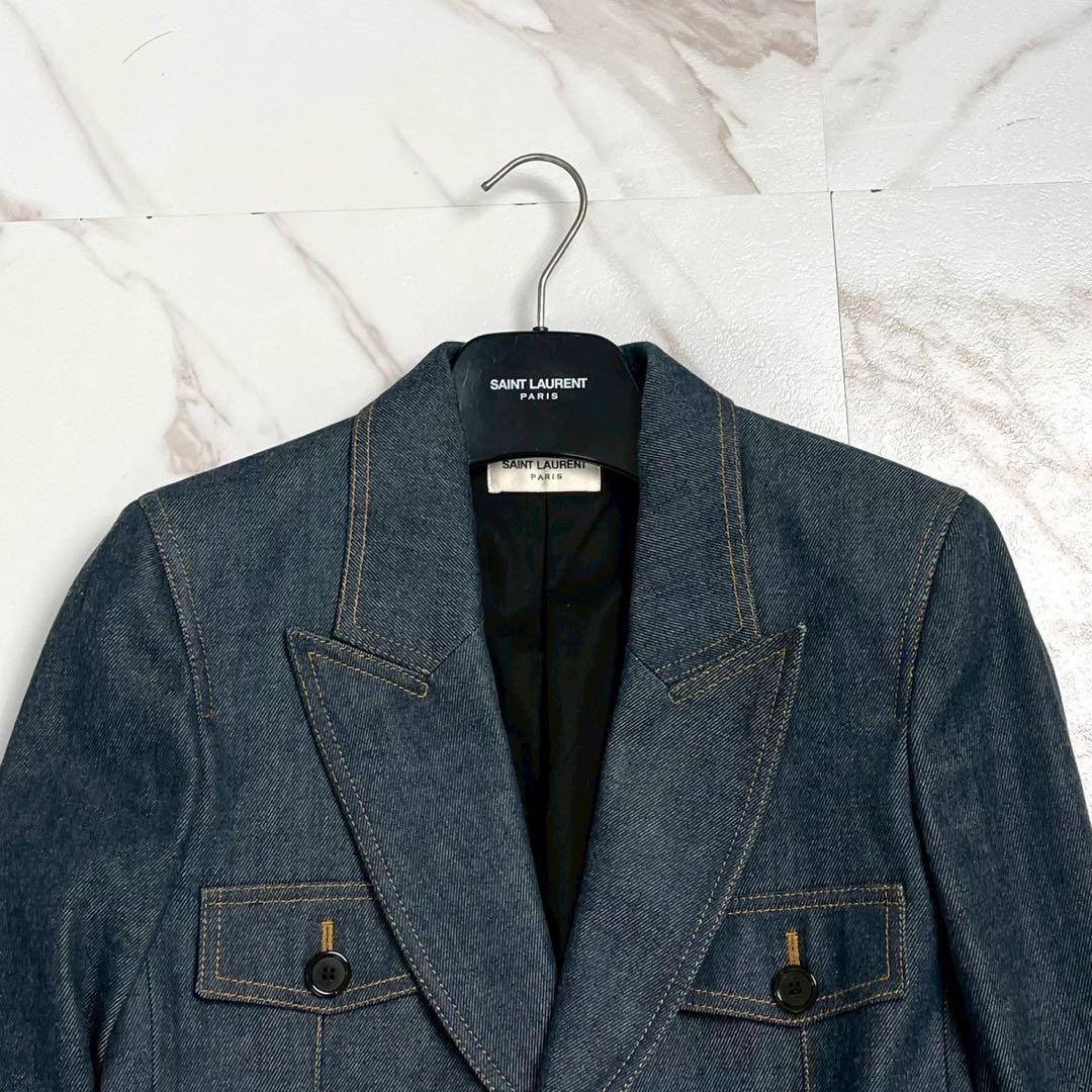 Saint Laurent Denim Jackets Coveralls Paris 22Ss Jacket