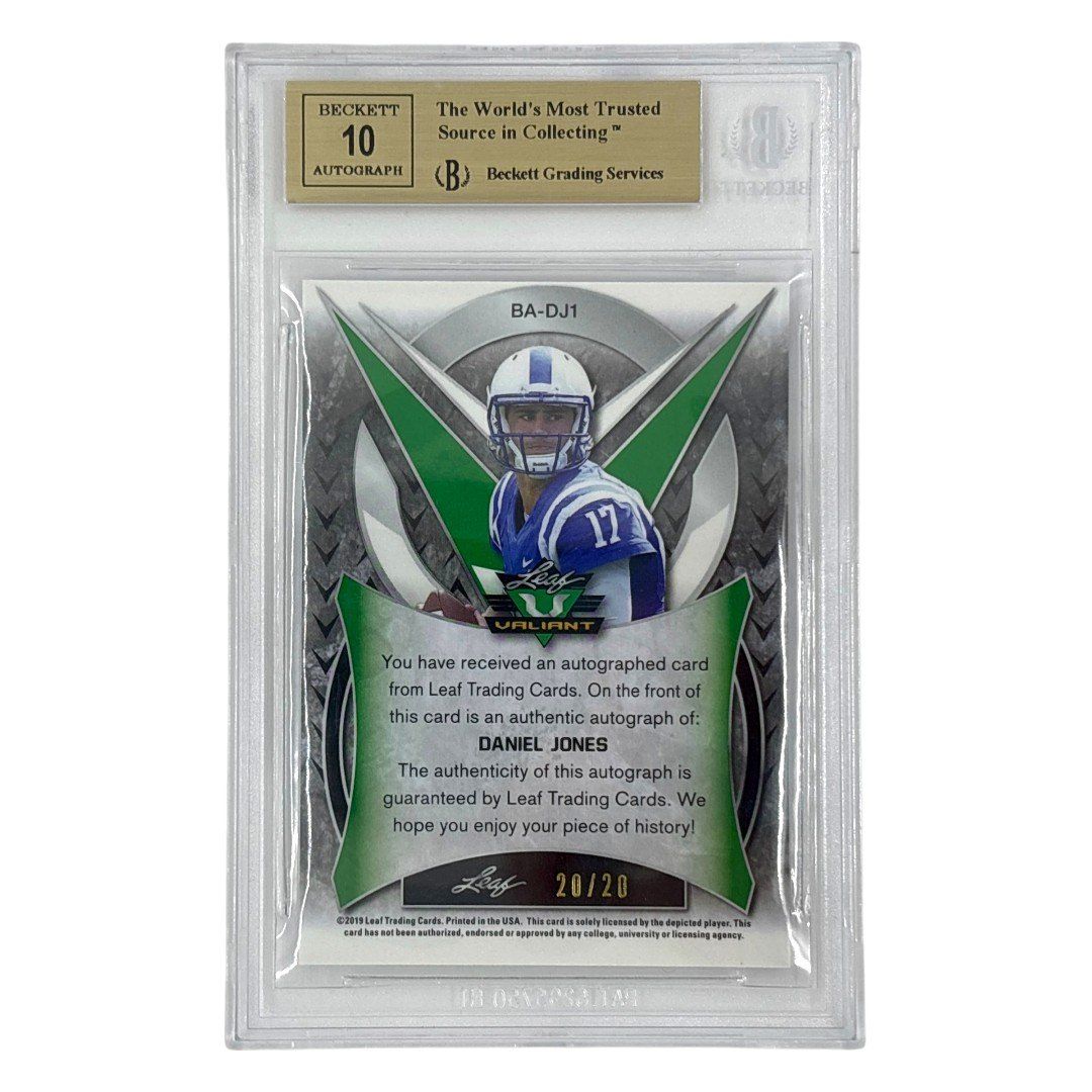 Nfl Leaf Valiant Daniel Jones 20/20 #Ba-Dj1 It1