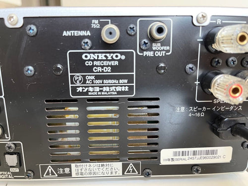 Onkyo Cd, Md Cassette Decks Cr-D2