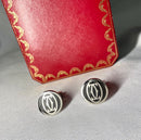 Cartier Cufflinks C Sv925&