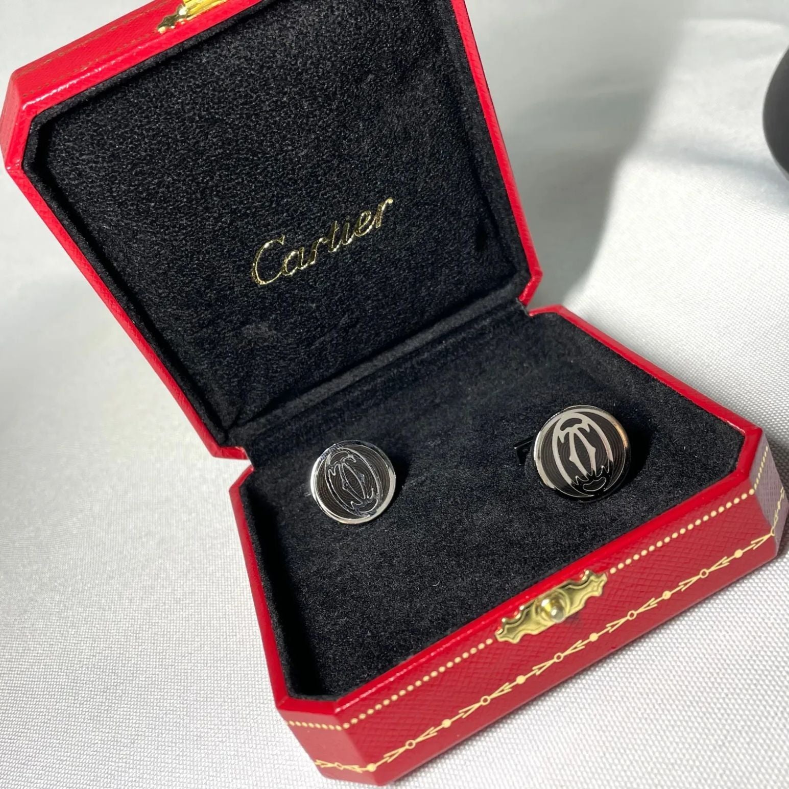 Cartier Cufflinks C Sv925&