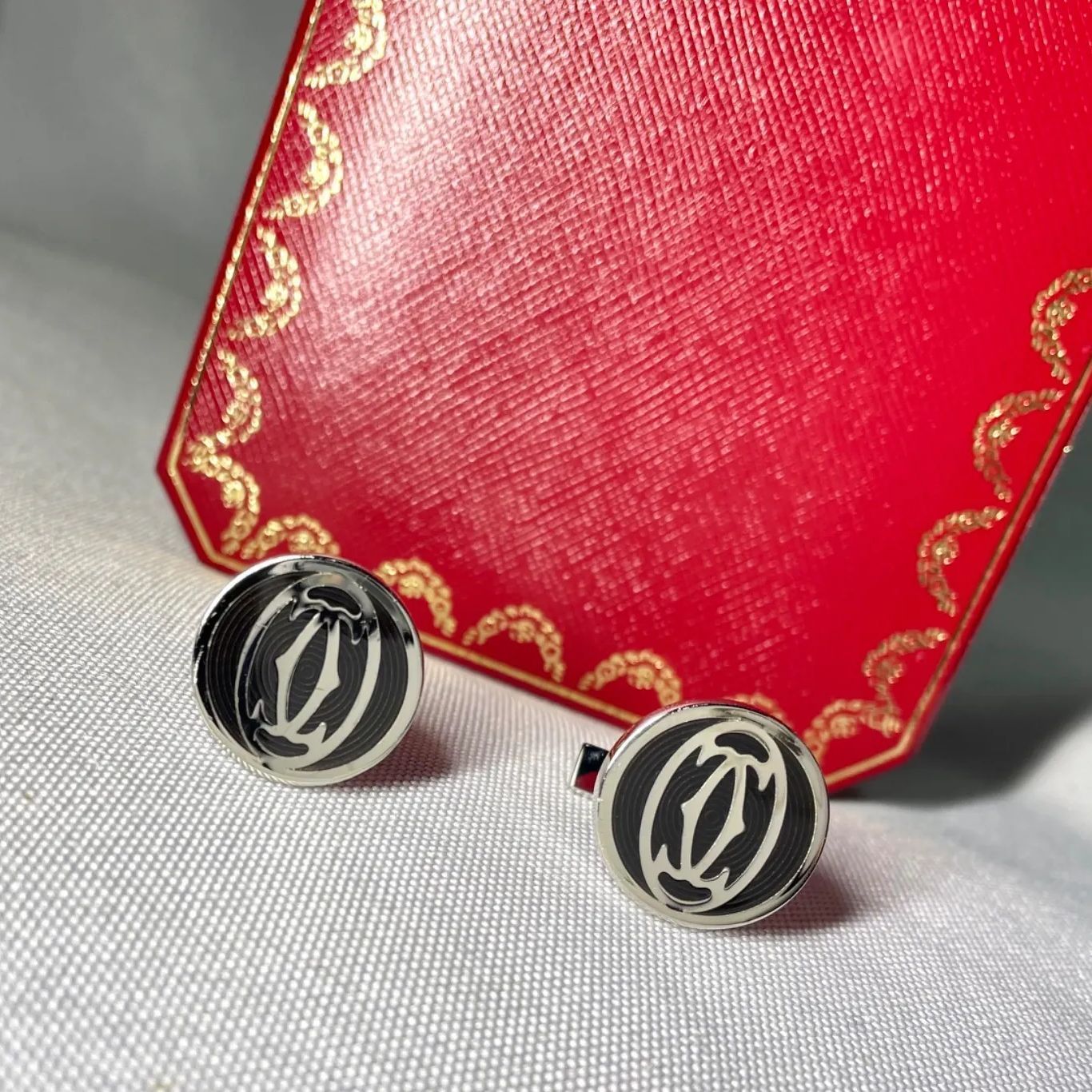 Cartier Cufflinks C Sv925&