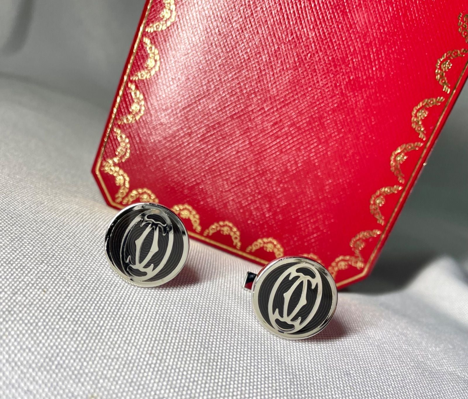 Cartier Cufflinks C Sv925&