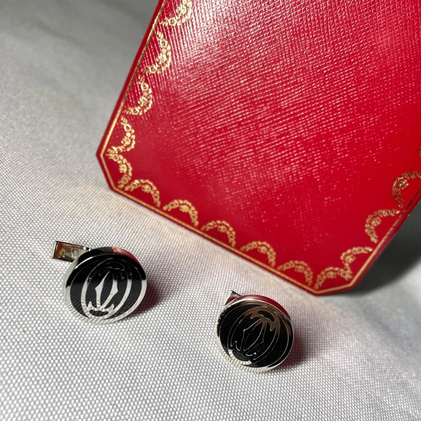 Cartier Cufflinks C Sv925&
