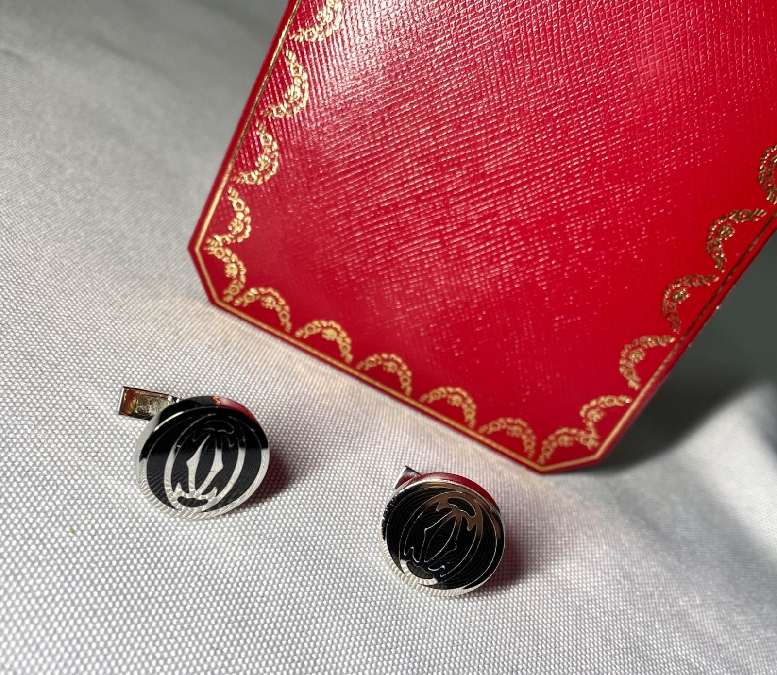 Cartier Cufflinks C Sv925&