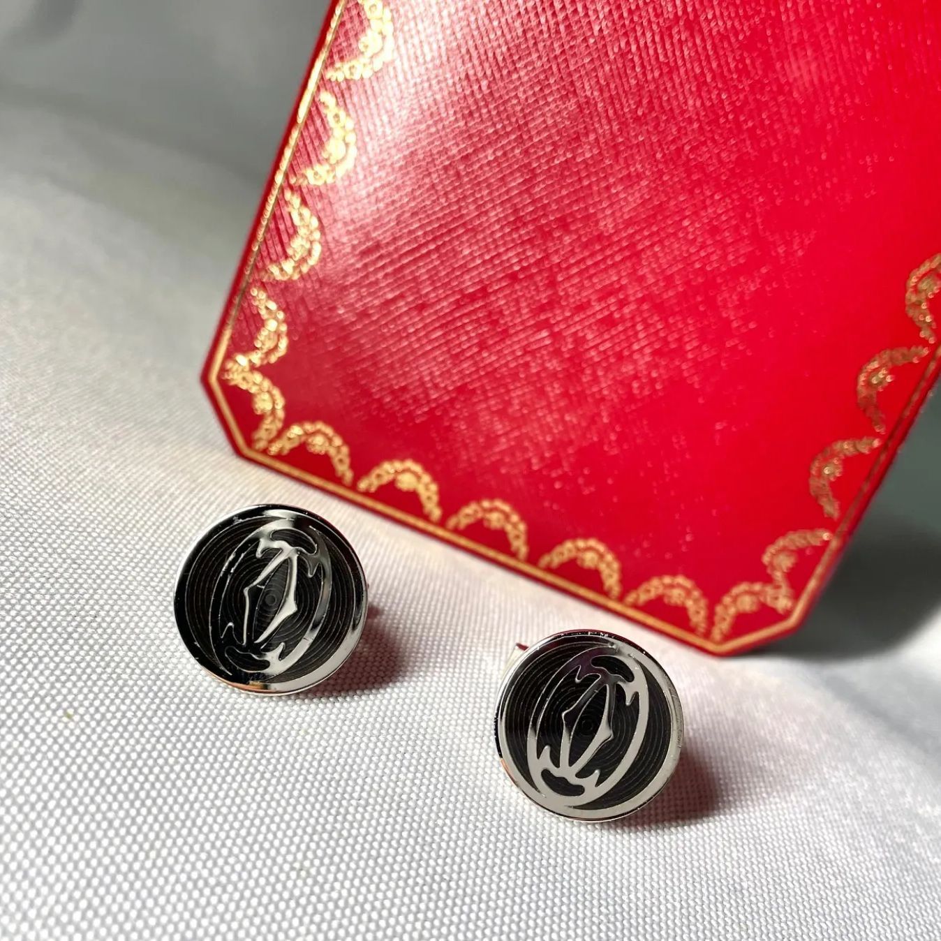 Cartier Cufflinks C Sv925&