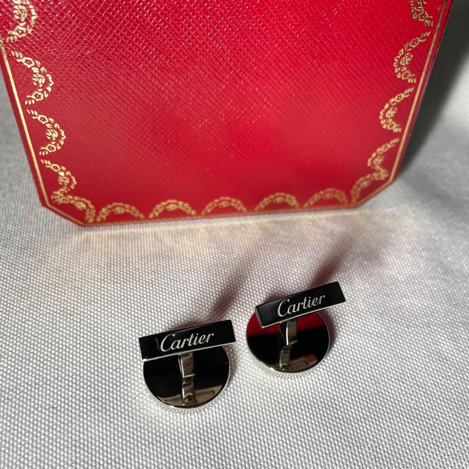 Cartier Cufflinks C Sv925&