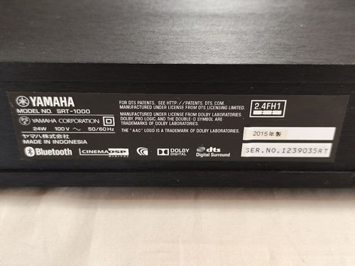 Yamaha Speaker Srt-1000