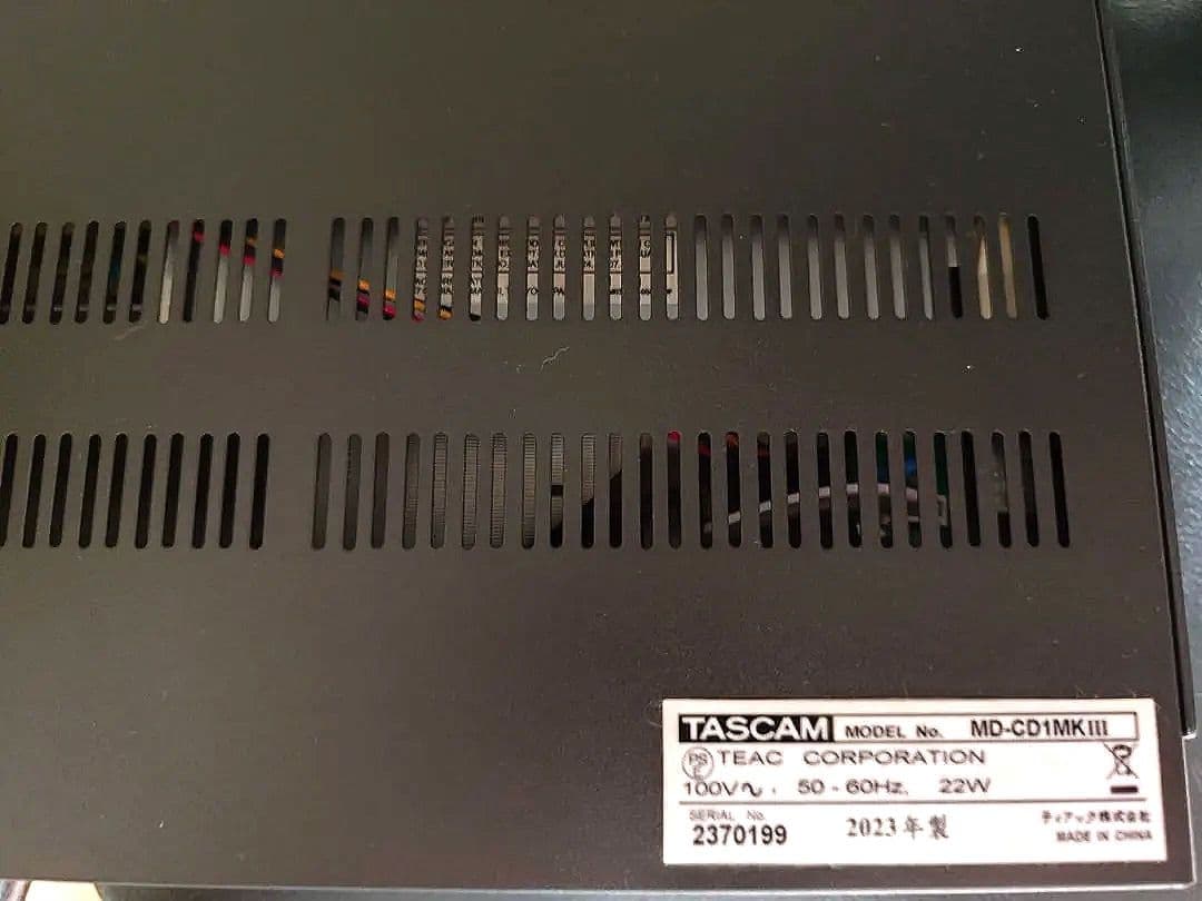 Tascam Cd, Md Cassette Decks Md-Cd1Mkiii