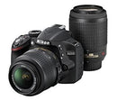 Digital Slr )Nikon D3200 18-55Mm/55-200Mm D3200Wz200Bk