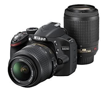 Digital Slr )Nikon D3200 18-55Mm/55-200Mm D3200Wz200Bk