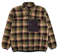 Fleece Jacket Bore Gx1000 Sherpa Green Plaid