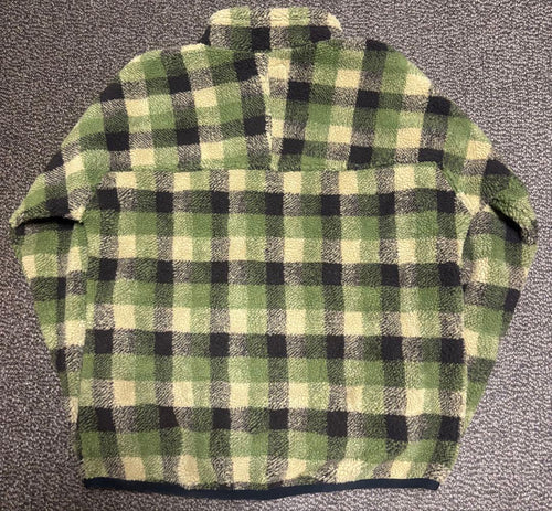 Fleece Jacket Bore Gx1000 Sherpa Green Plaid