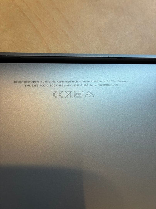 Apple Macbook Body Pro 2019 13Inchthunderbolt3 X4