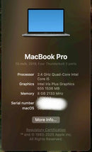 Apple Macbook Body Pro 2019 13Inchthunderbolt3 X4