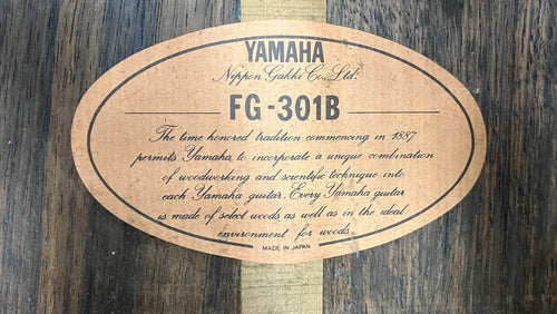 Yamaha Acoustic Guitar L004-Sa7-361 Fg-301B 6