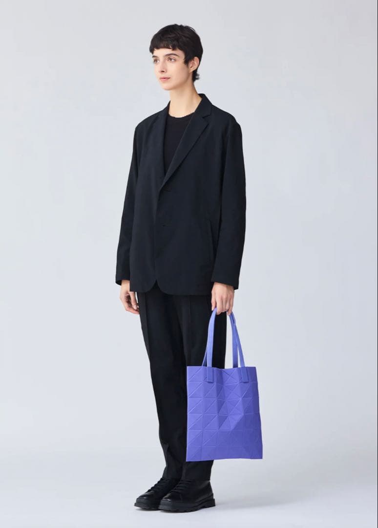 Baobao Isseymiyake Tote Bag Issey Miyake Track Purplish Blue