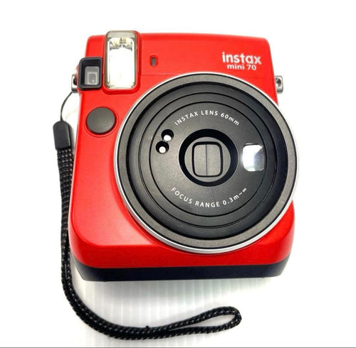 Fujifilm Instant Camera Body Fuji Film Instax Mini 70 Red Cheki