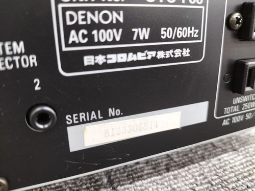 Denon Radio Tuners Am/Fm Utu-F88 Fm
