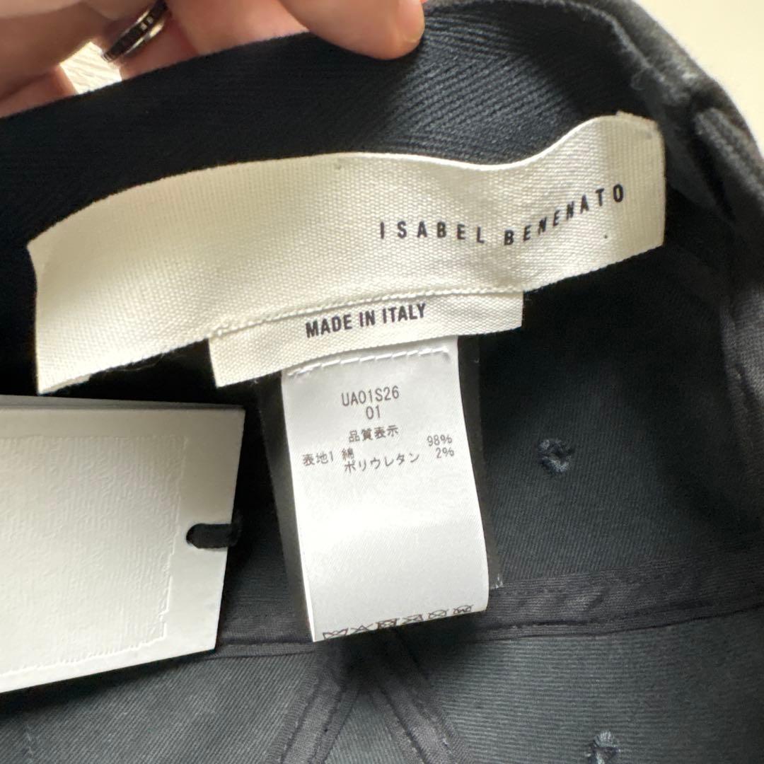 Rick Owens Baseball Caps Isabel Benenato Black Denim Printed Cap