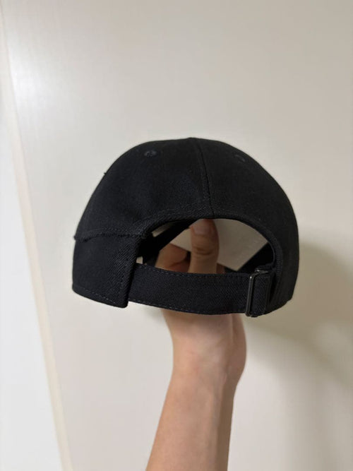 Rick Owens Baseball Caps Isabel Benenato Black Denim Printed Cap