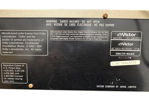 Cd Sacd Player Dvd Xv-Mk550