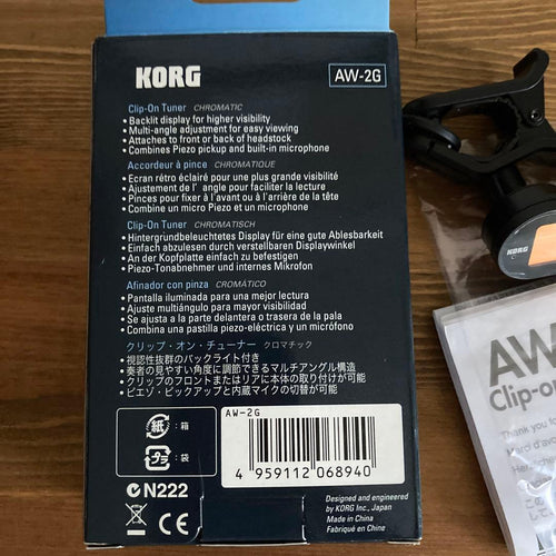 Korg Tuners Aw-2G Clip-On Tuner