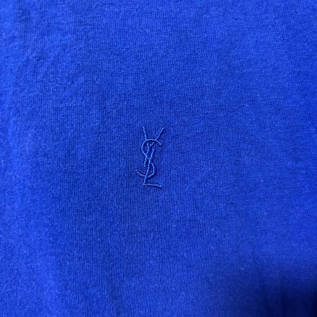 Saint Laurent Short-Sleeve Saintlaurent T S 4701 Bleu Roi