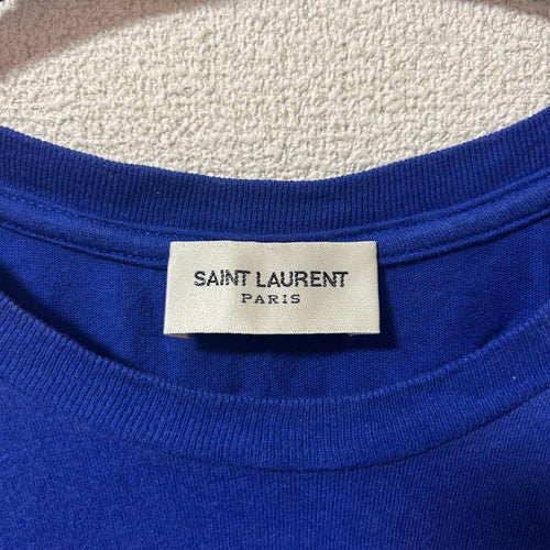 Saint Laurent Short-Sleeve Saintlaurent T S 4701 Bleu Roi