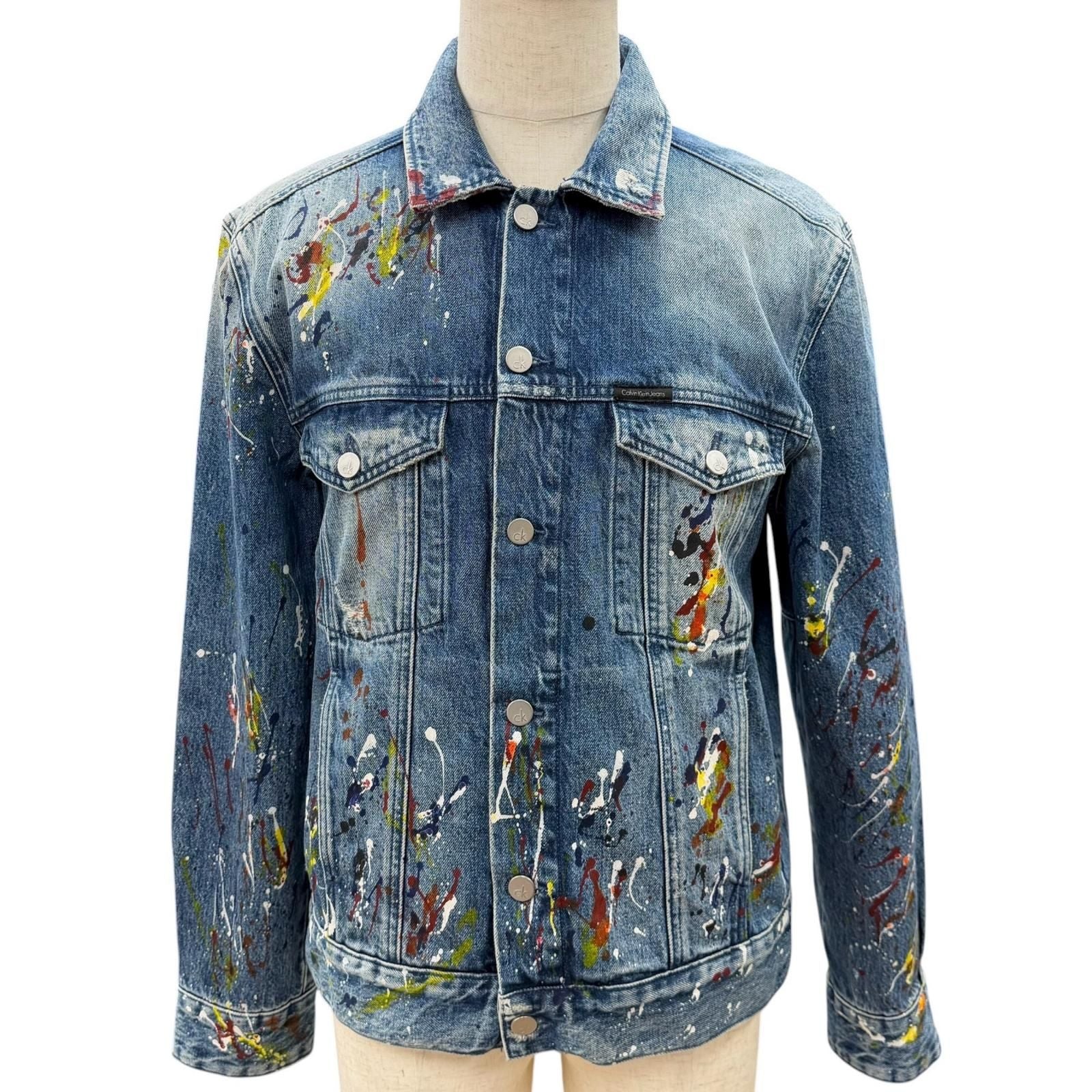 Calvin Klein Jeans G Jean Denim Jacket 100% L (Color)