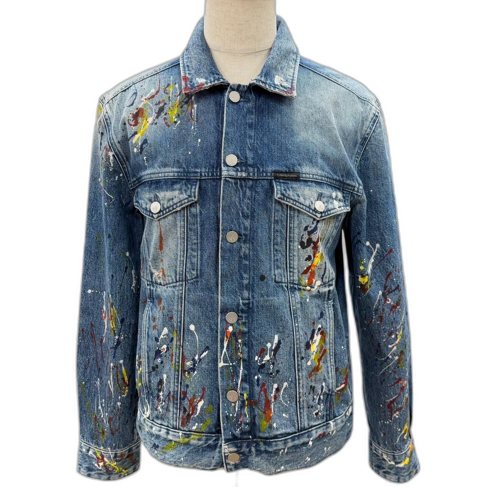 Calvin Klein Jeans G Jean Denim Jacket 100% L (Color)