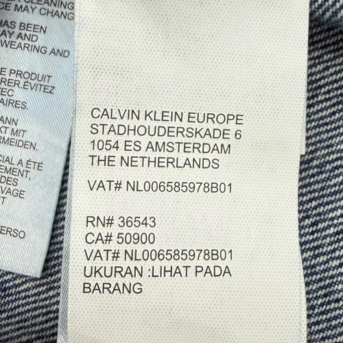 Calvin Klein Jeans G Jean Denim Jacket 100% L (Color)