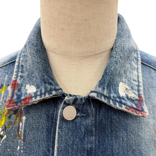 Calvin Klein Jeans G Jean Denim Jacket 100% L (Color)