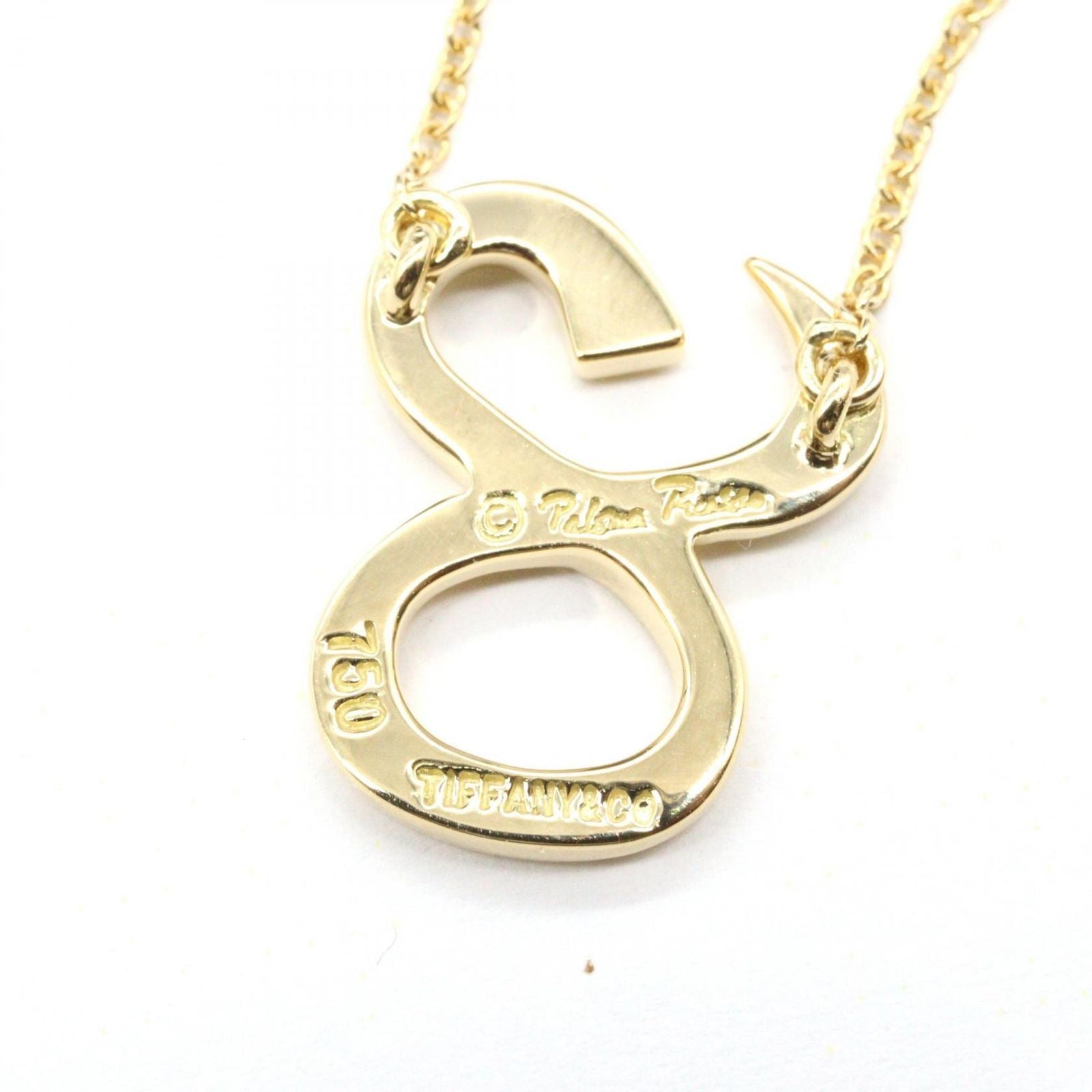 Tiffany Necklace Co 41.5 K18 Used A