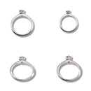 Tiffany Ring Co. 0.3Ct E Vs2 6 Pt950 4368