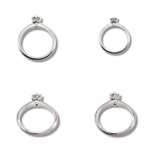 Tiffany Ring Co. 0.3Ct E Vs2 6 Pt950 4368