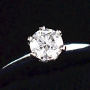 Tiffany Ring Co. 0.3Ct E Vs2 6 Pt950 4368