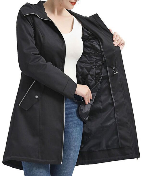 Jumper Blouson Bgsd Womens Hooded Anorak Jacket Black