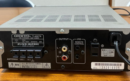 Onkyo Radio Tuners T-405Tx Fm Am