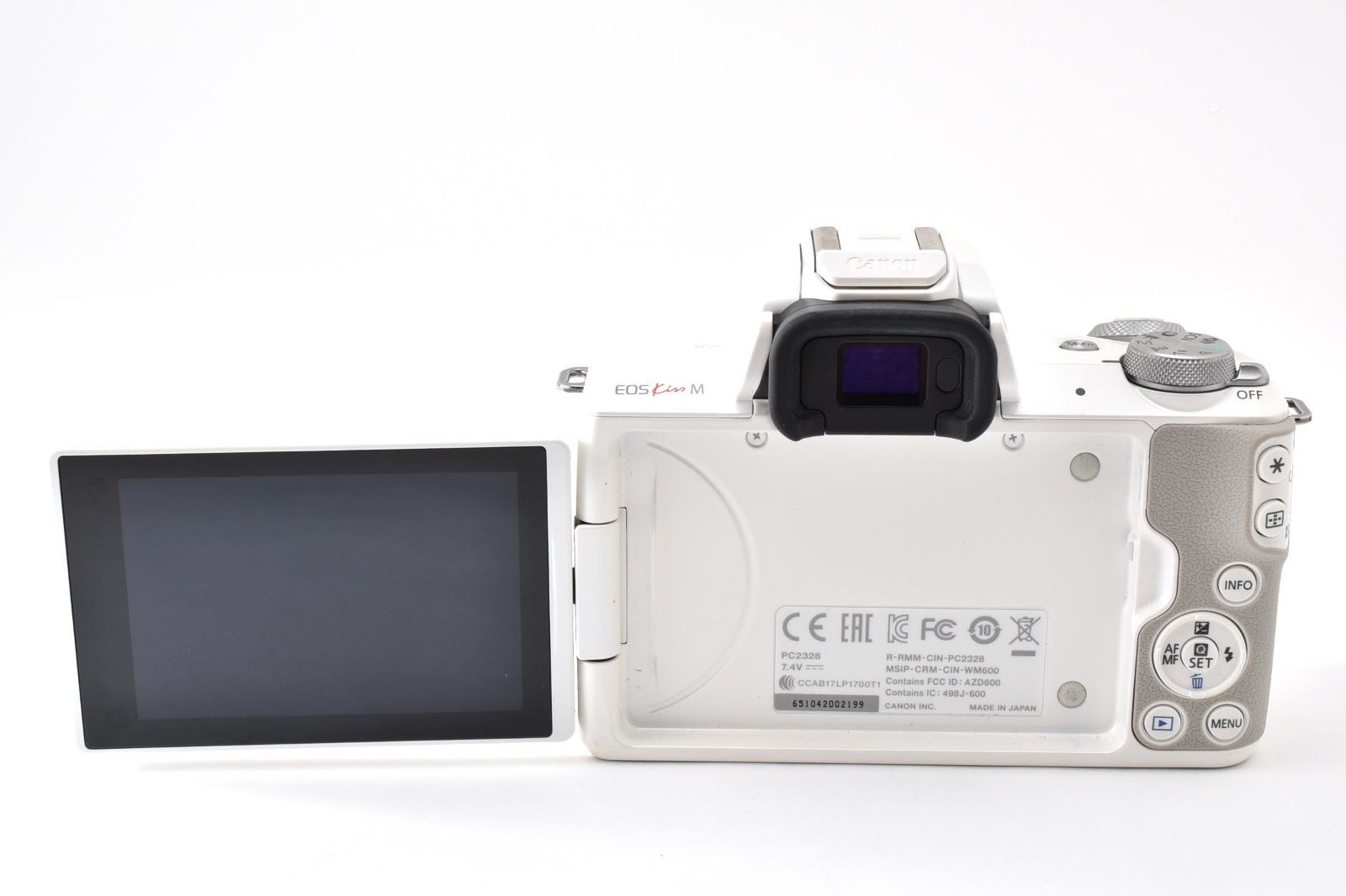 Canon Mirrorless Interchangeable Lips 4000 Eos Kiss M Ef-M 15-45Mm F3.5-6.3 Is