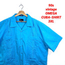 Omega Hawaiian Shirts Kariyushi 90S Vintage 3Xl