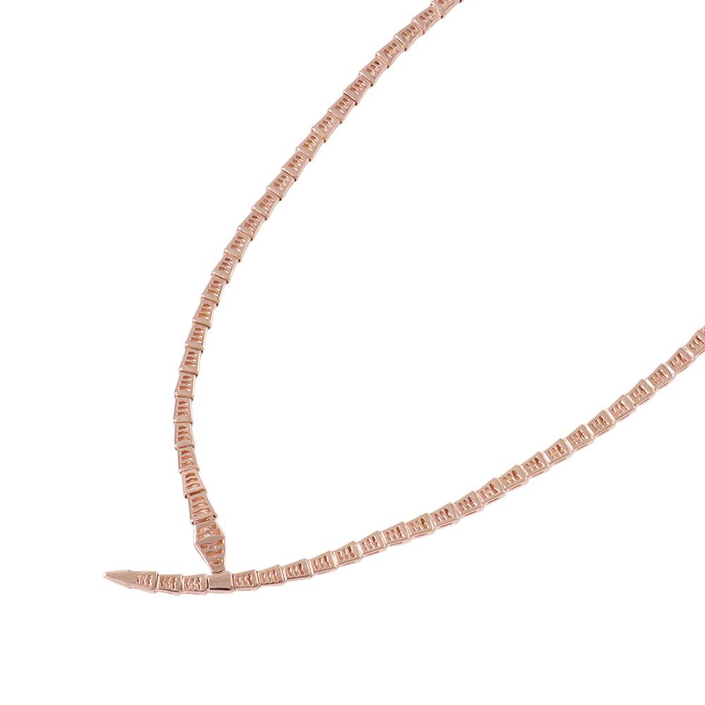 Bvlgari Necklace 0.41Ct K18Pg L 357864