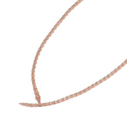 Bvlgari Necklace 0.41Ct K18Pg L 357864