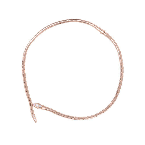 Bvlgari Necklace 0.41Ct K18Pg L 357864